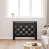  Pokrov za radijator crni 112 x 19 x 81,5 cm MDF | shoptok.hr
