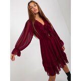 Och Bella Dress-TW-SK-BI-0761.92-burgundy | Shoptok.si
