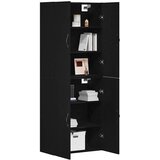  Ormar za montažu na zid 2 pcs Crni hrast 69,5 x 34 x 90 cm | shoptok.hr
