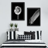 Wallity slika dandelion feather, 2 dela, 30 x 40 cm Cene