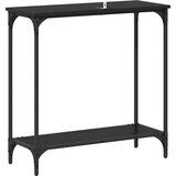  Konzolna miza Črni hrast 75 x 30.5 x 75 cm Konstruiran les, (5000201835) | Shoptok.si