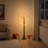  Snježno LED božićno drvce Smeđa 22 x 22 x 150 cm Plastika | shoptok.hr