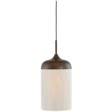 Light & Living Tamno smeđa viseća svjetiljka s tekstilnim sjenilom ø 22 cm Dania – Cijene