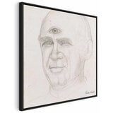  Slika - Frida Kahlo – Portrait of Nacho Aguirre 60x60 U crnom drvenom okviru | shoptok.hr