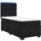  Box spring krevet s madracem crni 100x200 cm baršunasti | shoptok.hr