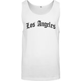 Mister Tee Tank top with Los Angeles lettering white | Shoptok.si