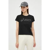 Asics Kratka majica ženski, črna barva