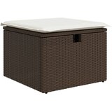 Maison Chic Vrtni stolček - Vrtni stoli z blazino rjav 55x55x37 cm poli ratan JS828, (21878174) Cene