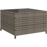  Vrtna sofa L-oblika sa stolom i jastucima siva od poliratana | shoptok.hr