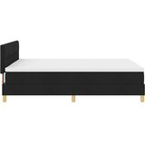  Krevet s opruga kutije s jastukom Crna 140 x 200 cm tkanina | shoptok.hr