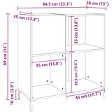 Ormarić za gramofone staro drvo 84,5x38x89 cm konstruirano drvo | shoptok.hr