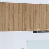 vidaXL Viseča omarica Riga 2 pcs Artisan hrast in bela 30 x 31 x 80 cm | Shoptok.si