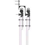 vidaXL Komplet opreme za drsna vrata 213,5 cm jeklo črne barve | Shoptok.si