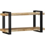 Maison Chic Stenska polica - Viseča Polica 90x33x45 cm Masivni surovi les Mango, (21793617) Cene