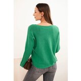 Kesi Włoski women's sweater with viscose and v-neck green | Eponuda.ba