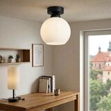 Brilagi LED plafonsko svetlo RETRO GLASS 1xE27/60W/230V Ø 15 cm crna/bela | Eponuda.com