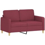  2-dijelni set sofa s jastucima crvena boja vina od tkanine | shoptok.hr