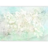  Foto tapeta - Blossoming among pastels - abstract with floral motif and patterns 196x140 | shoptok.hr
