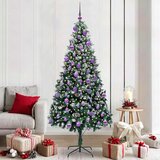 vidaXL Umestno božično drevo Zelena 210 cm PVC, jeklo in plastika | Shoptok.si