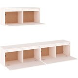TV omarica 3 kosi bela trdna borovina, (20731858) | Shoptok.si