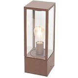 QAZQA Industrijska stoječa zunanja svetilka rjasto rjava 40 cm IP44 - Charlois | Shoptok.si