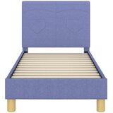  Okvir kreveta za malu djecu s naslonom Traper plava 70 x 140 cm | shoptok.hr
