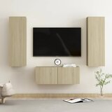 The Living Store Komplet TV omaric 3-delni sonoma hrast inženirski les - TV Omarica, (21374824) Cene
