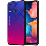 Cadorabo Ohišje, združljiv s Samsungom v vijolični - rdeči - dvobarvni zaščitni pokrov iz silikona TPU in hrbta iz kaljenega stekla, (20571883) Cene
