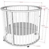 Vipack Putni krevetić od masivne bukve 90x90 cm u prirodnoj boji Dino – | shoptok.hr