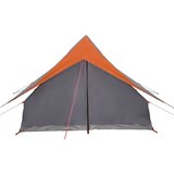  Obiteljski šator s krovom Siva i narančasta 256 x 256 x 185 cm | shoptok.hr
