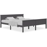 The Living Store Posteljni okvir siv iz trdne borovine 180x200 cm - Posteljni Okvir, (21523931) | Shoptok.si