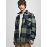 Pull&Bear Prehodna jakna mornarska / kaki / bela | Shoptok.si