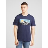 Jack & Jones Majica 'JJPEAK' mornarsko plava / žuta / crna / bijela | shoptok.hr