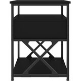  Noćni ormarići 2 kom crni 40 x 42 x 55 cm od konstruiranog drva | Eponuda.com