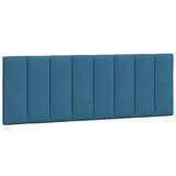 Posteljni okvir z vzglavjem moder 140x190 cm žamet, (21081701) | Shoptok.si