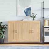 Maison Chic Stenska omarica - Zidna omarica 2 kosa sonoma hrast inženirski les iu1253, (22062827) | Shoptok.si