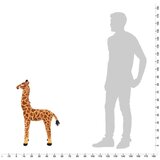 vidaXL Stojeća igračka plišana žirafa smeđa i žuta XXL | shoptok.hr