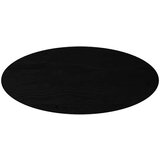 vidaXL Mizna plošča temno rjava 140x60x4 cm trdna hrastovina ovalna | Shoptok.si