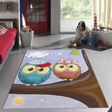  Dečiji tepih sa gumenom podlogom 120x180cm - Sove na grani, TG-075 Cene