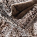Douceur d intérieur Smeđa deka od umjetnog krzna 180x220 cm Antartic – | shoptok.hr