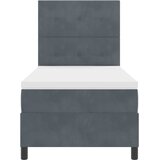  s opruga kutije Tamno siva 100 x 200 cm Baršun | shoptok.hr