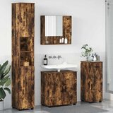 vidaXL Set namještaja za kupaonicu s ladicama 4 pcs Dimljeni hrast | shoptok.hr