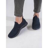Shelvt Navy blue women's slip-on trainers | Shoptok.si