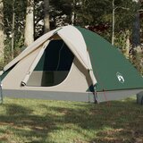 vidaXL Šator za kampiranje za 3 osoba zeleni 240x217x120 cm taft 190T | shoptok.hr