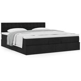  Otomanski krevet s madracem crni 160x200cm od tkanine | Eponuda.com