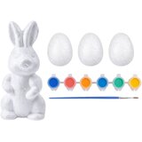  Easter Set Styrofoam Eggs 3pcs Bunny Figurine Paints | shoptok.hr