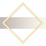 Globo LED stropna svjetiljka Lesina (12 W, D x Š x V: 39,5 x 35 x 5 cm, Srebrna, Zlatna, Topla bijela) | shoptok.hr