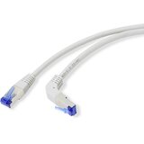 Renkforce RF-4892528 RJ45 omrežni kabel\, Patch kabel CAT 6a S/FTP 0.50 m siva 90° kotni navzdol 1 kos, (20415487) | Shoptok.si