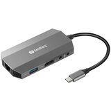 Sandberg Docking station 6in1 USB-C - HDMI/USB 3.0/USB C/LAN PD 136-33 Cene'.'