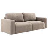 Makamii Bež sklopiva/s prostorom za odlaganje sofa od šenila 252 cm Kona – | shoptok.hr